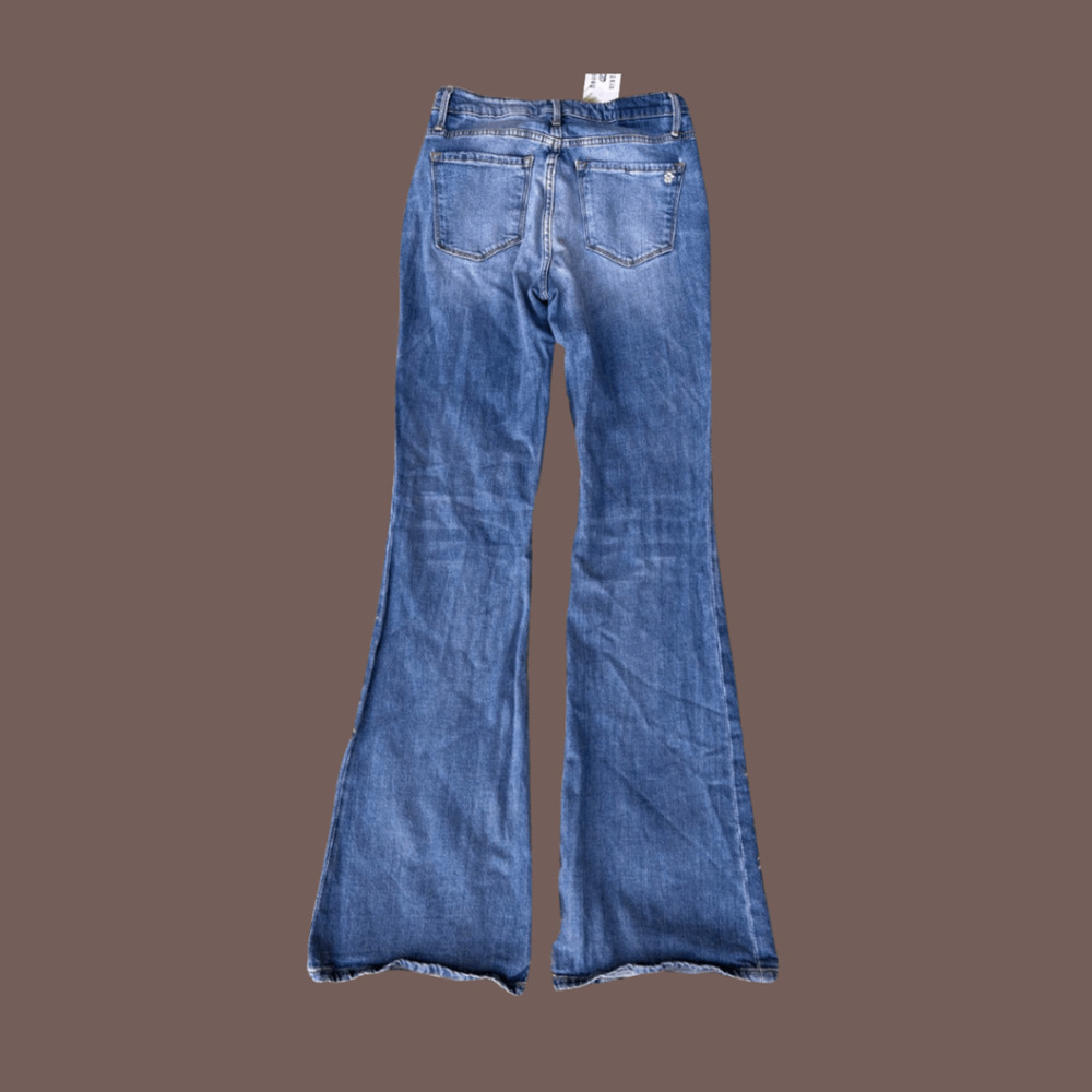 Black Orchid Skinny Flare Jeans | Medium Wash | Size 28 | Vintage-Inspired